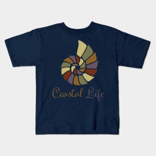 Coastal Life Nautilus Beach Wear Kids T-Shirt